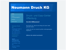 Tablet Screenshot of druckerei-neumann.de